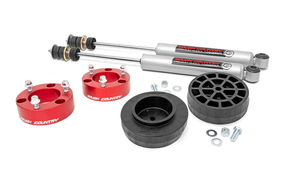 Toyota 4Runner Suspension Lift Kit - Rough Country - 3 Inch Lift Kit - Red - '03-'09